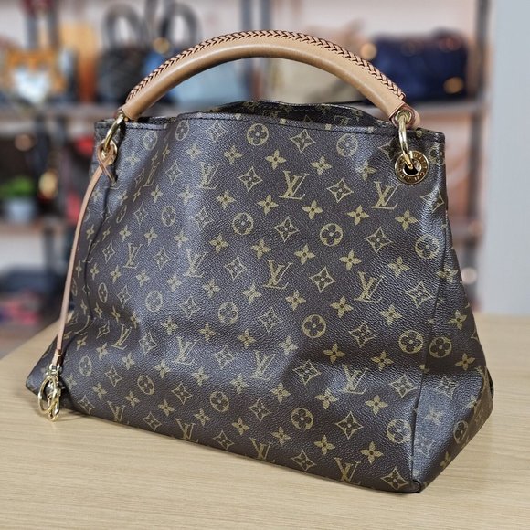 LOUIS VUITTON ARTSY MM Authentic Monogram Tote Hobo LV Bag Shoulder Authentic LV - Picture 1 of 16